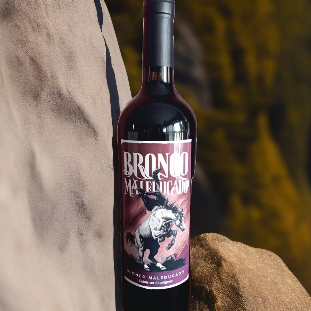 Vino tinto bronco maleducado